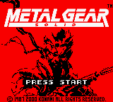 Metal Gear Solid (Europe) (En,Fr,De,Es,It) Title Screen
